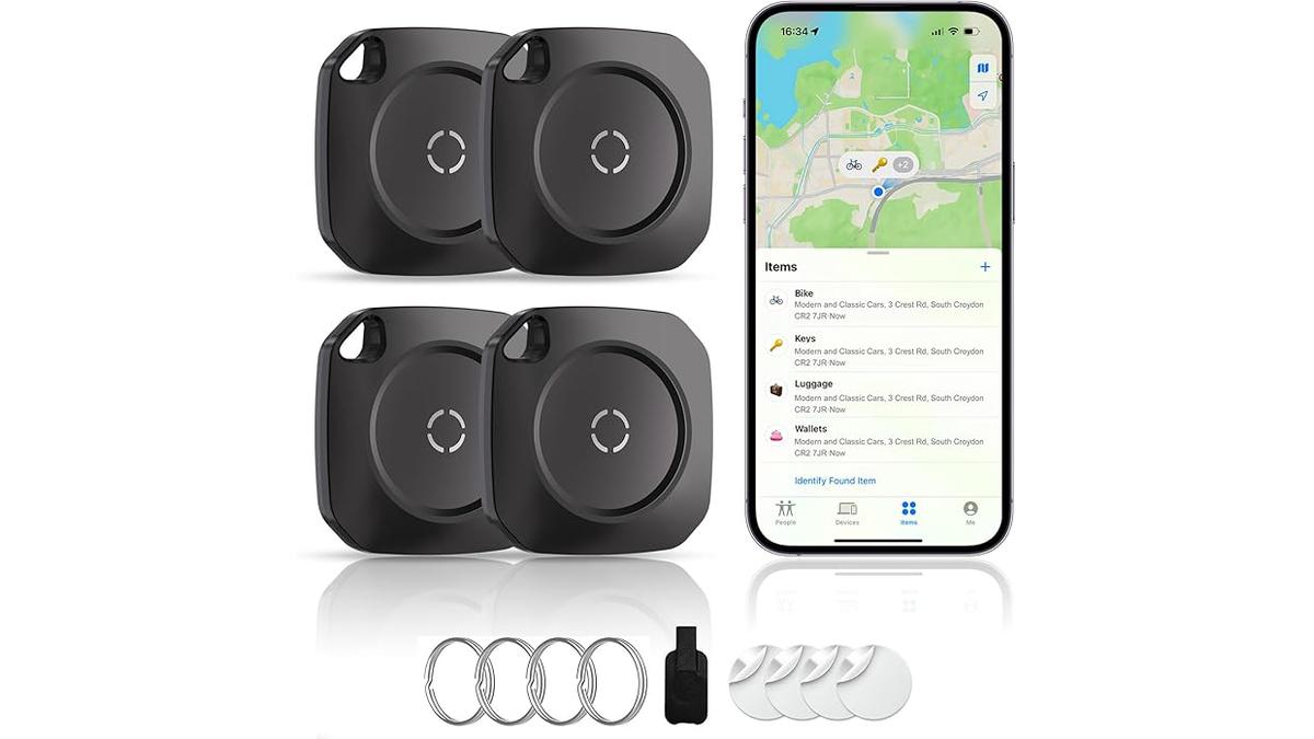 Air Tracker Tag Individuatore Chiavi Smart per iOS 4 Pezzi