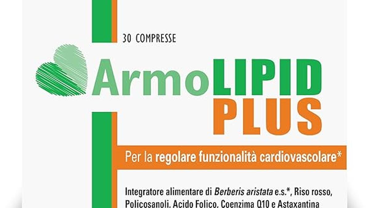 Armolipid Plus Integratore Berberis Riso Rosso Coenzima Q10 30Compresse