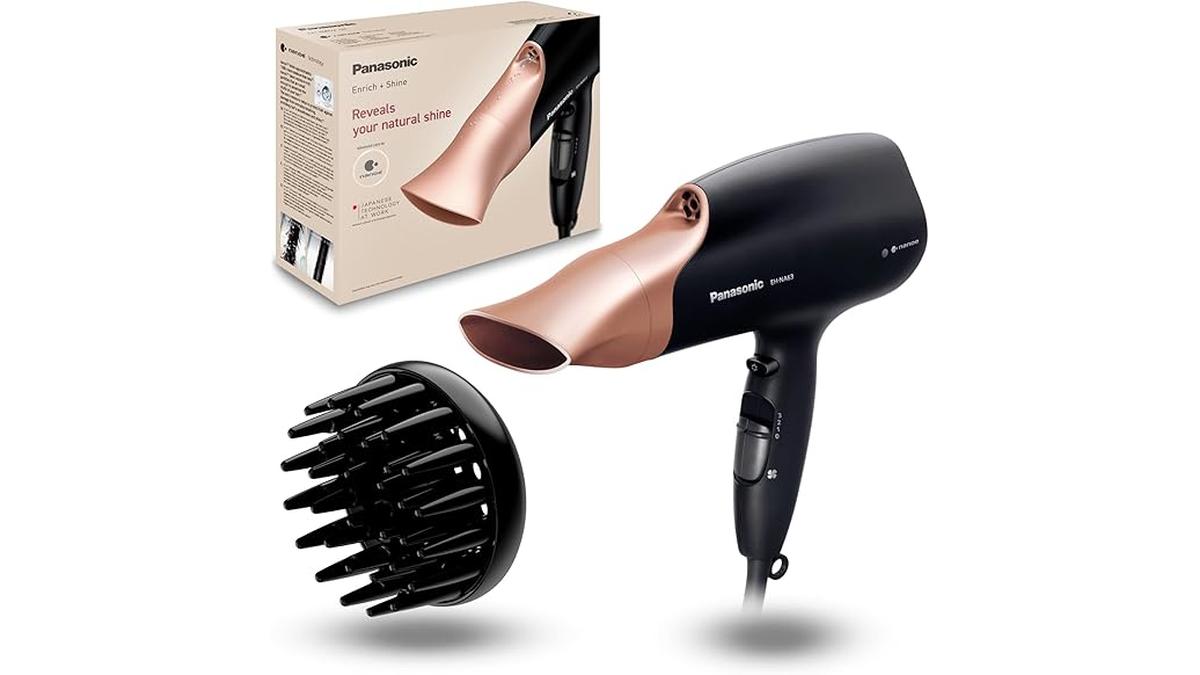 Asciugacapelli Professionale Panasonic EH-NA63 2000W Nanoe Nero Rose Gold