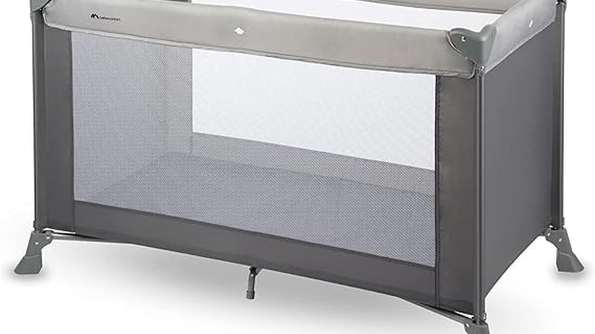 “Bebeconfort Lettino Pieghevole Soft Dreams 0-3 Anni con Materasso Grey Mist”