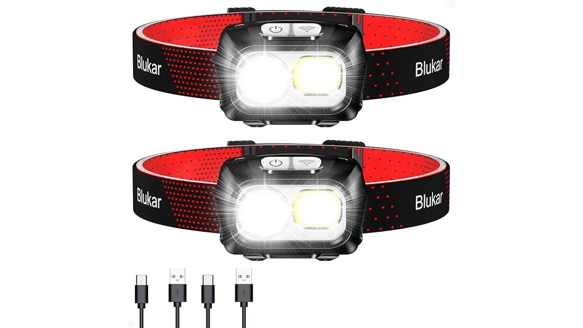 “Blukar Torcia Frontale LED Ricaricabile 2000 Lumen 8 Modalità Luce Impermeabile IPX5”