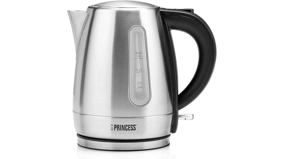 Bollitore Elettrico Princess 2200W 1L Acciaio Inossidabile Nero