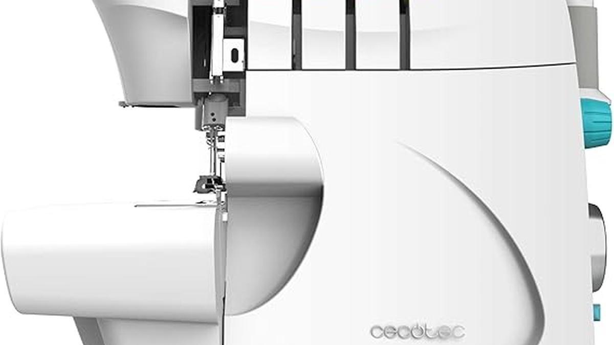 Cecotec BelleCouture Macchina da Cucire Overlock 1100rpm 4 Fili Accessori