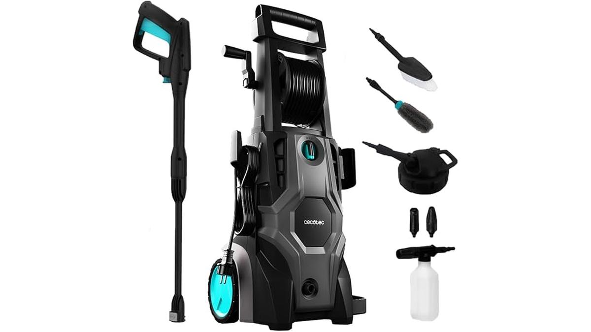 Cecotec Idropulitrice HydroBoost 2400 W 180 bar 480 l/h Giardino Casa Auto