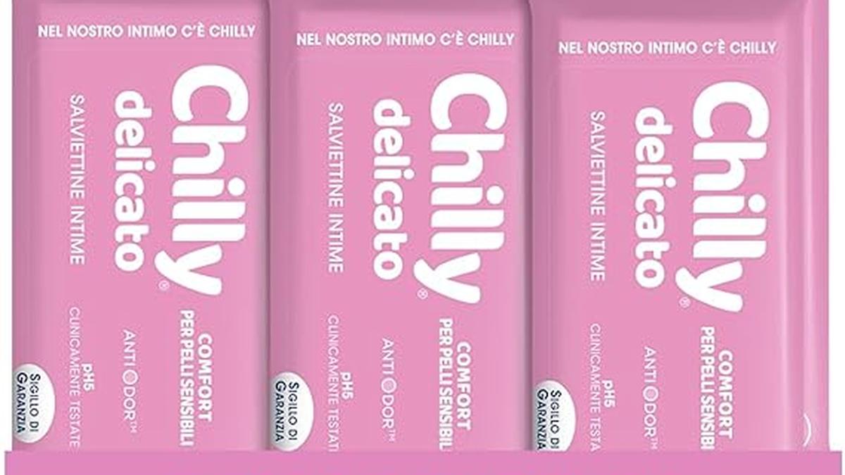 Chilly Salviettine Intime Biodegradabili 6 Pezzi Azione Delicata PH 5 Clinicamente Testate