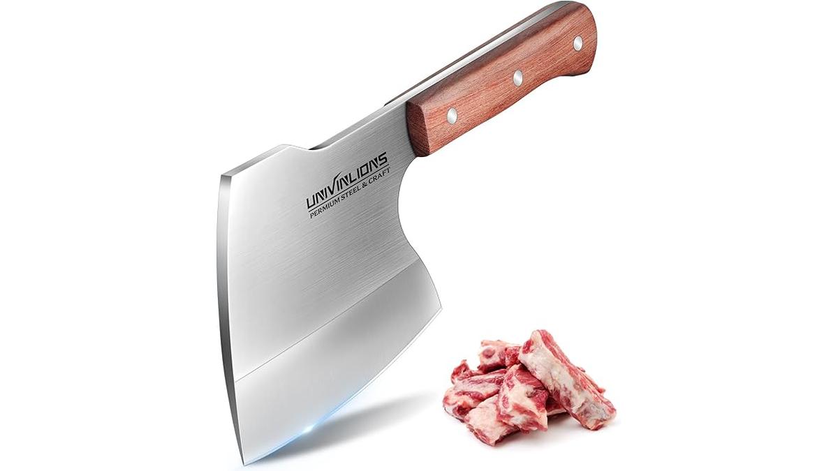 “Coltello Giapponese Mannaia Da Cucina Affilato per Carne e Ossa”