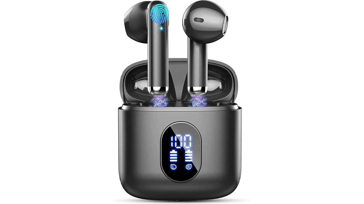 Cuffie Bluetooth 5.4 Auricolari Wireless 6D Stereo 30 Ore Cancellazione Rumore IP7 Impermeabili