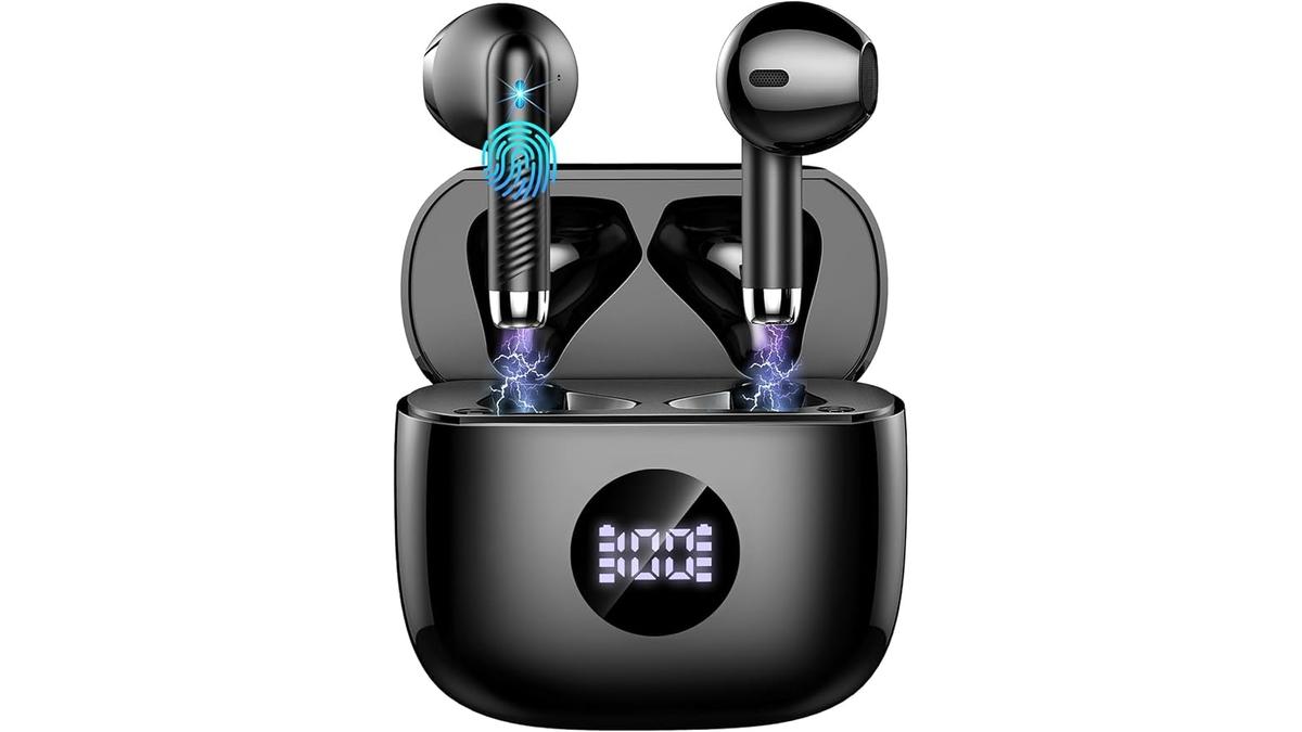 Cuffie Bluetooth 5.4 Wireless Impermeabili HiFi 40 Ore Cancellazione Rumore IP7 per iOS e Android