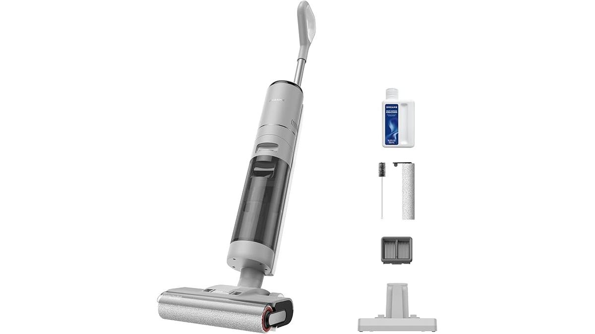 DREAME G10 Pro Aspirapolvere Lavapavimenti 16000Pa Doppia Spazzola Pulizia Automatica 35Min Autonomia LED 75dBA