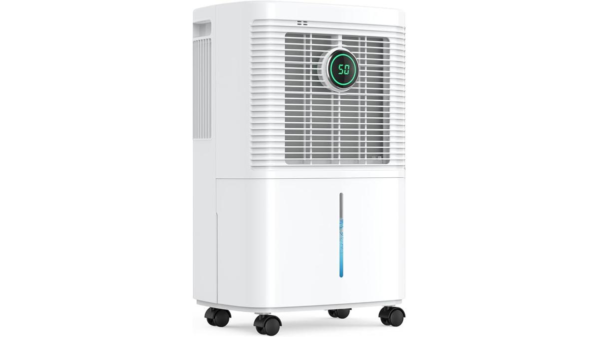 Deumidificatore Smart 16L 24h Display Digitale Asciugabiancheria Timer Tanica Estraibile per Casa e Cantina