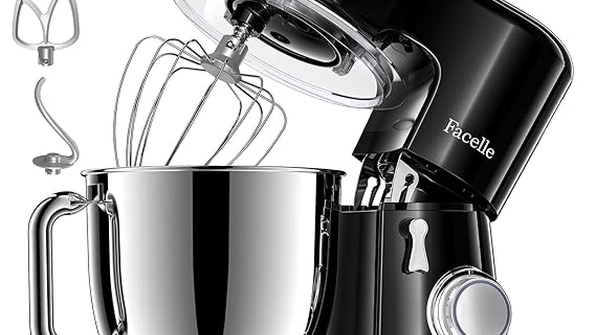 Facelle Impastatrice Planetaria 1300W 6 5L Acciaio Inox 10 Velocità Robot Cucina Multifunzione