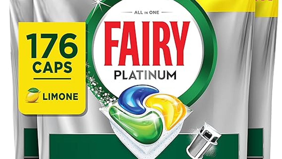 Fairy Detersivo Pastiglie Lavastoviglie Platinum Brillantante Limone 176 Capsule Anti-Opaco