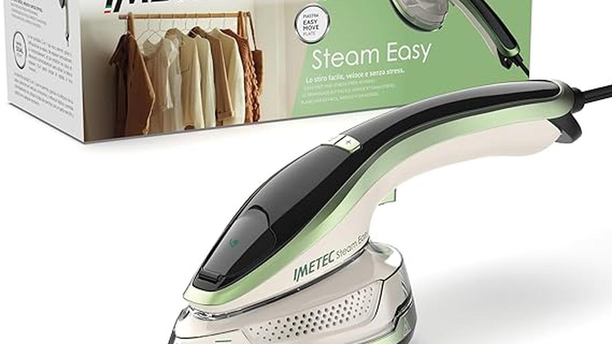 Ferro da Stiro Portatile Imetec Steam Easy 1200W Verticale Ceramica Vapore Rapido 30″