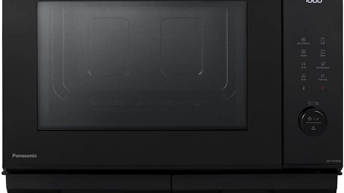 Forno Microonde Combinato Panasonic NN-DS59 4 in 1 27 Litri 1000W Grill Sensore Genius Nero
