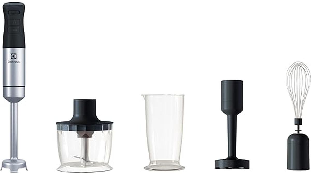 Frullatore Immersione Electrolux Create 1000W Turbo Acciaio Inox Accessori
