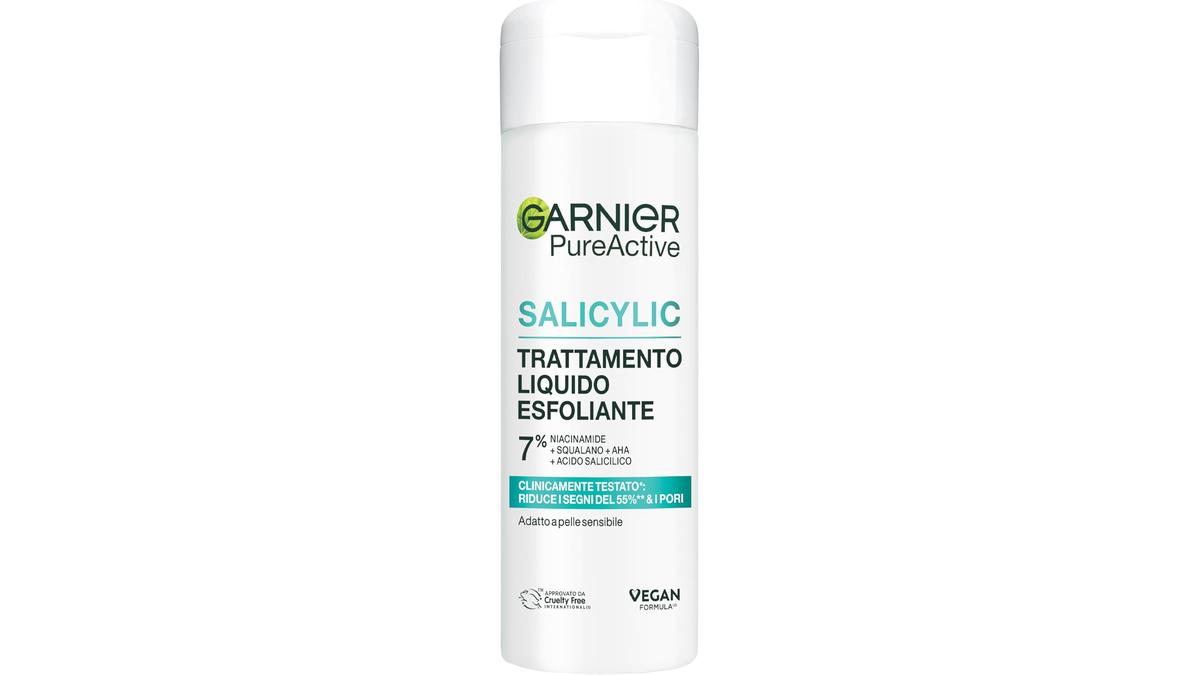 Garnier Esfoliante Liquido Acne Pori Lisci Niacinamide Squalano 120ml