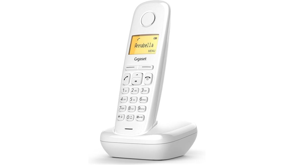 Gigaset A170 Telefono Portatile Bianco Facile da Usare Display Illuminato