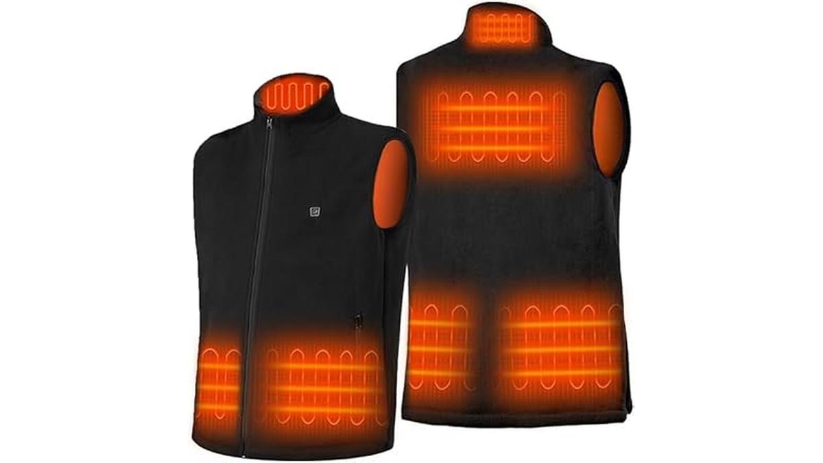 Gilet Riscaldato Unisex Regolabile 3 Temperature USB per Attività Outdoor