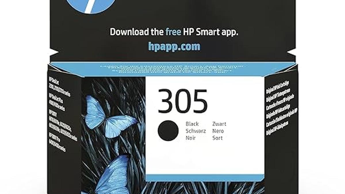 HP 305 Nero Cartuccia Originale 120 Pagine Compatibile DeskJet Envy 6010 6020 6030 6400