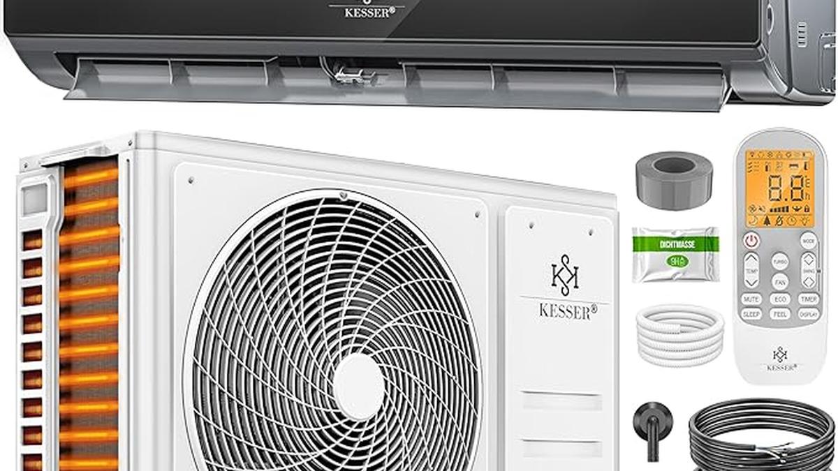 KESSER® Climatizzatore Wi-Fi 12000 BTU 3.4kW Riscaldamento Raffreddamento