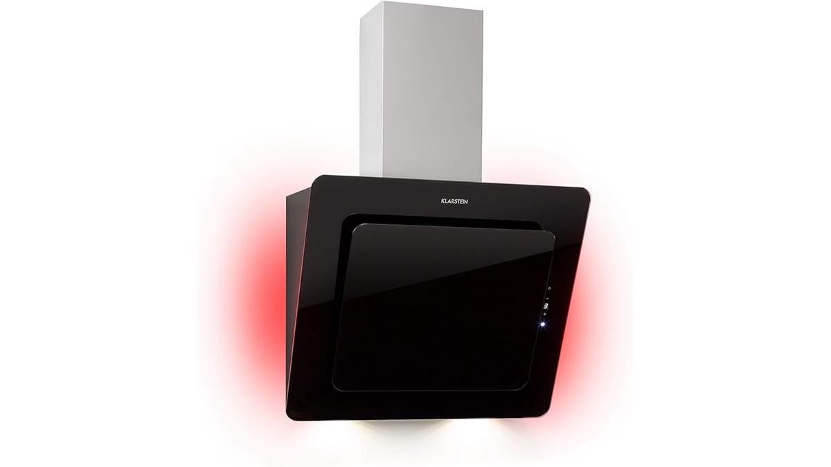 Klarstein Cappa Cucina 60 cm Aspirante Filtro Carboni Attivi Luci RGB Classe A