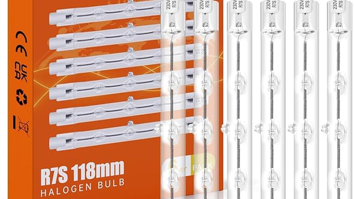 Lampadina Alogena Dimmerabile R7s 230W 4650LM 2800K 118mm 6 Pezzi