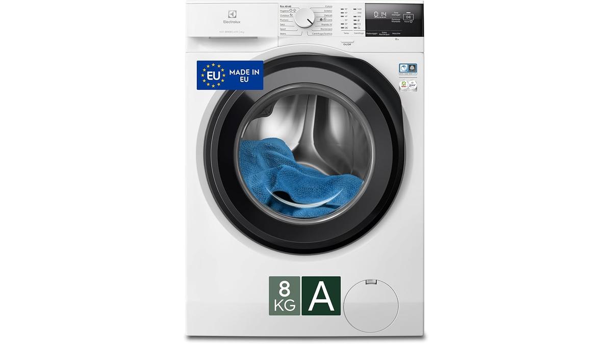 Lavatrice Electrolux EW6FA28G 8Kg SensiCare Inverter A Bianco