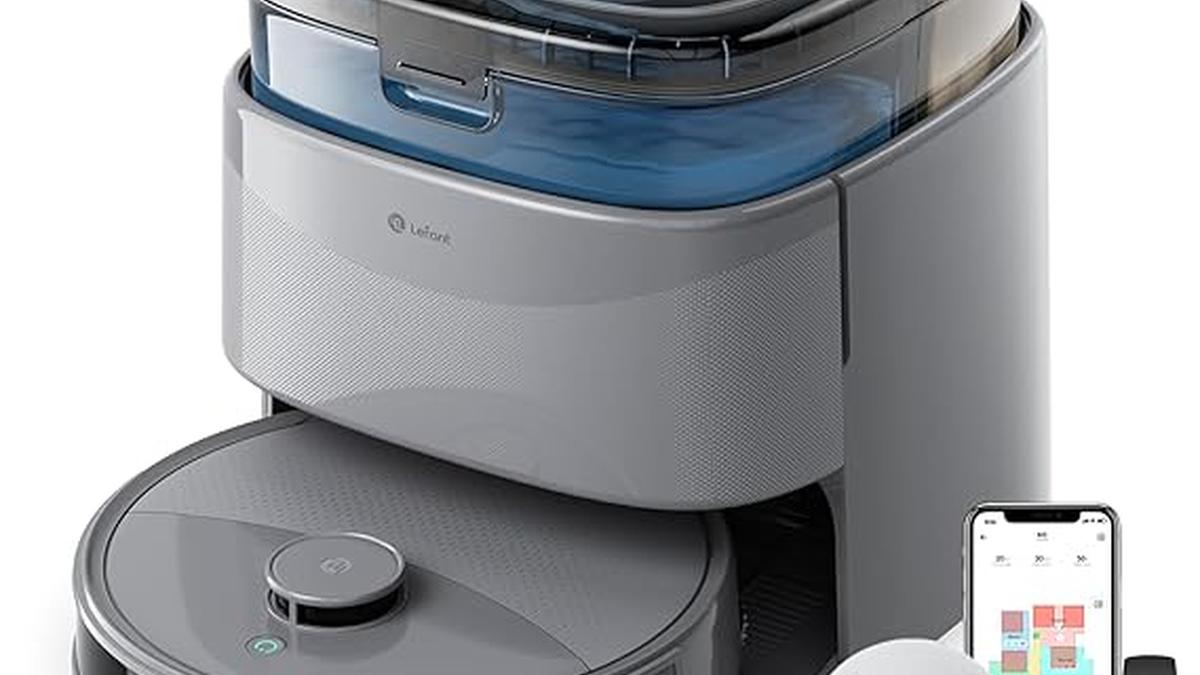 Lefant M3 Max Robot Aspirapolvere Lavapavimenti 20000Pa Mappatura Auto-Svuotamento WiFi Alexa