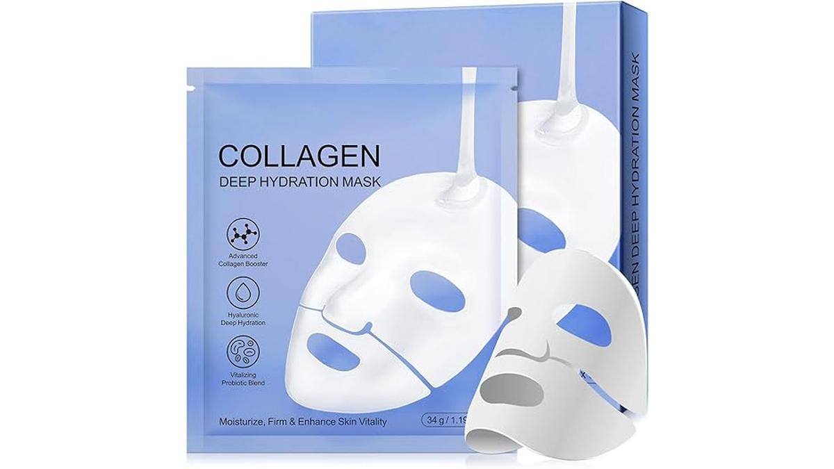 Maschera Viso Collagene Idratante Rassodante Antirughe 6 Pezzi
