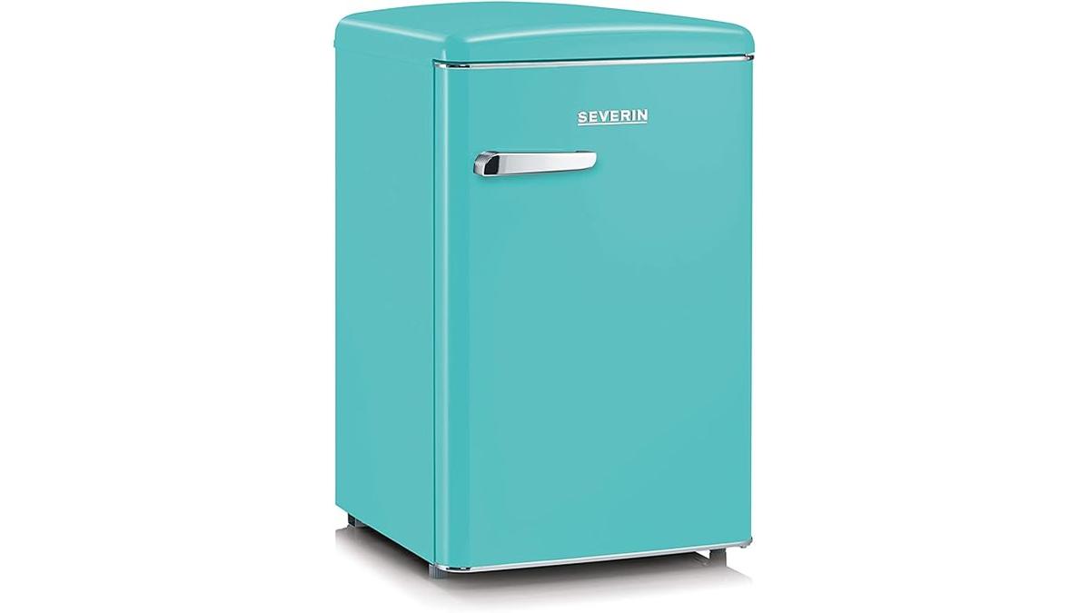 Mini Frigorifero Retrò SEVERIN RKS 8834 Turchese 108L Silenzioso 37dB Classe D