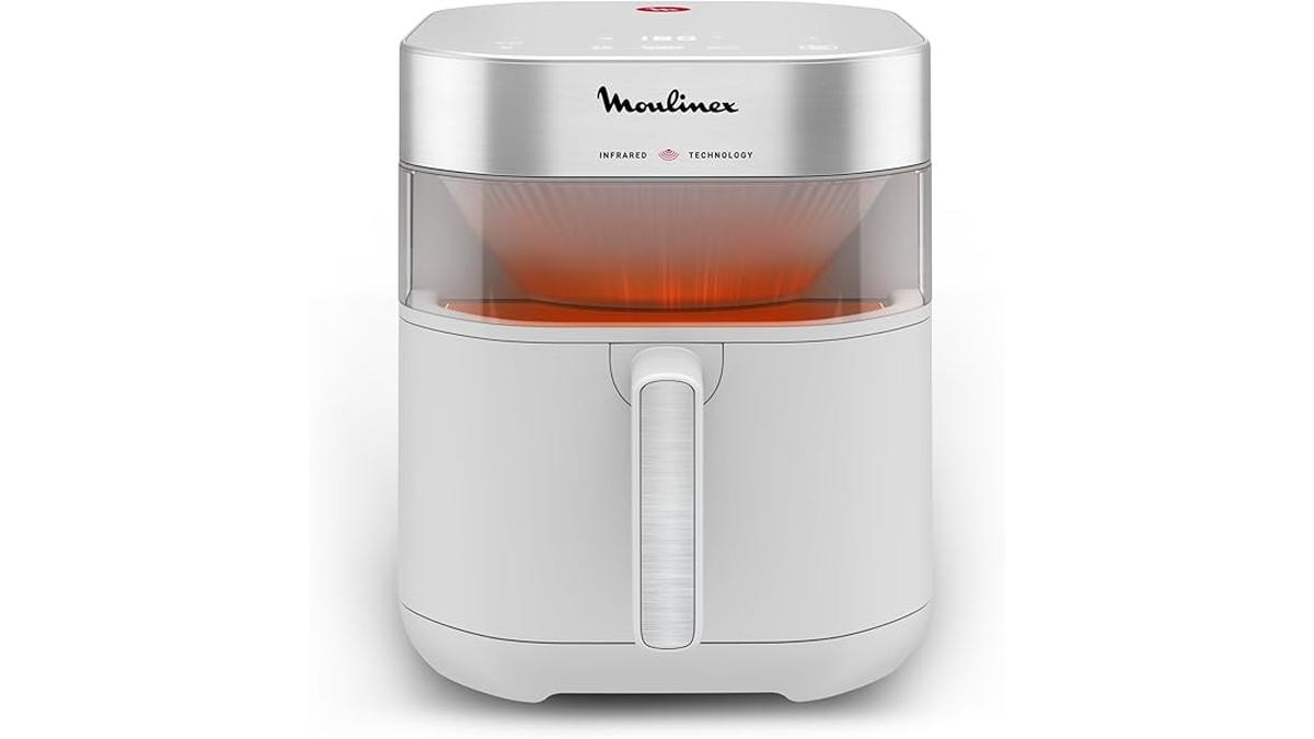 Moulinex Easy Fry Friggitrice ad Aria 7L Riscaldamento Veloce Colore Bianco EZ831G