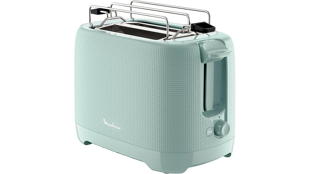 Moulinex Tostapane Morning Plus 2 Scomparti 7 Livelli Arresto Vassoio Amovibile Fessure Extra Ampie LT2M1310