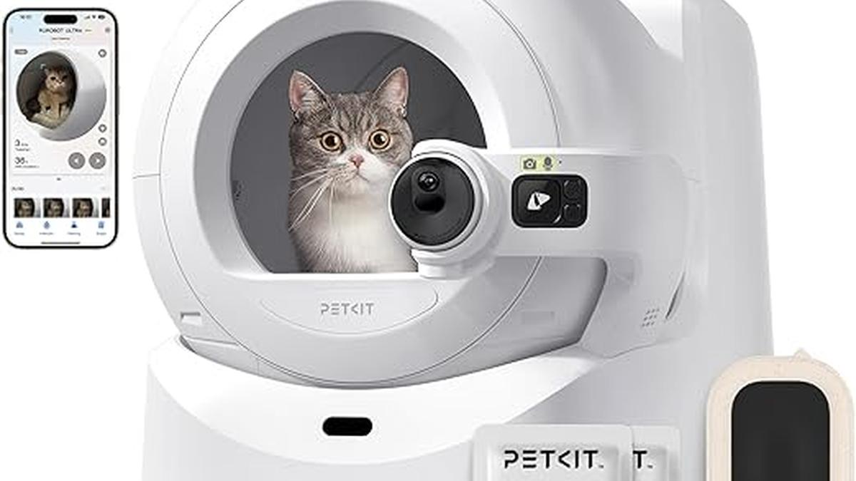 PETKIT Purobot Ultra Lettiera Gatto Autopulente con Telecamera AI e Tracciamento 360°