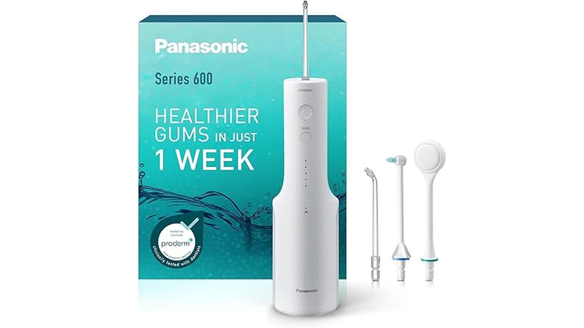 Panasonic EW-DJ67 Irrigatore Orale Ultrasuoni Idropulsore 200ml IPX7 5 Livelli Pressione