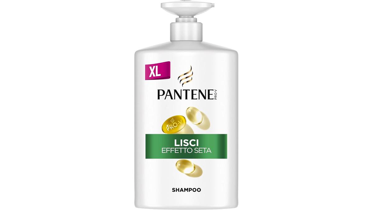 Pantene Pro-V Shampoo Lisci Effetto Seta 1000ml Capelli Crespi Opachi