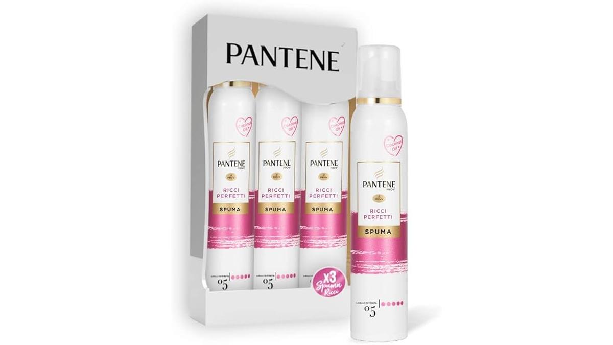 Pantene Pro-V Spuma Ricci Perfetti Nutriente Termoprotettiva Olio Di Cocco Maxi 3x200ml