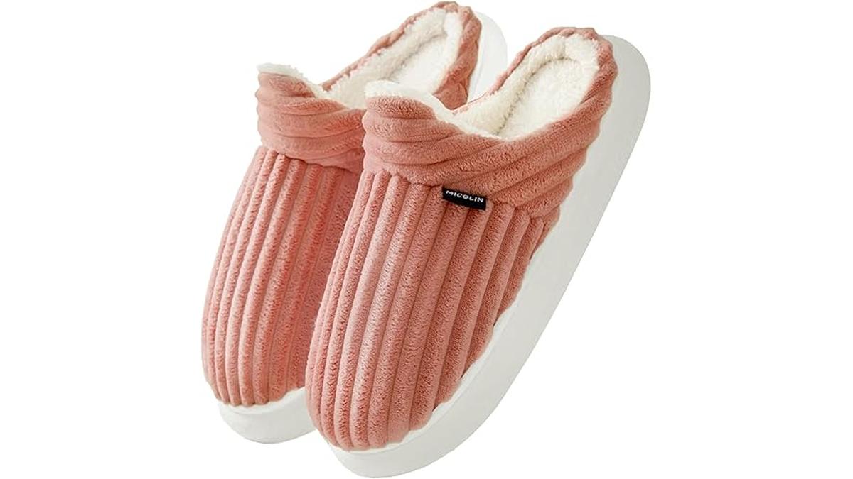 Pantofole Donna Invernali Peluche Comode Antiscivolo Velluto Memory Foam