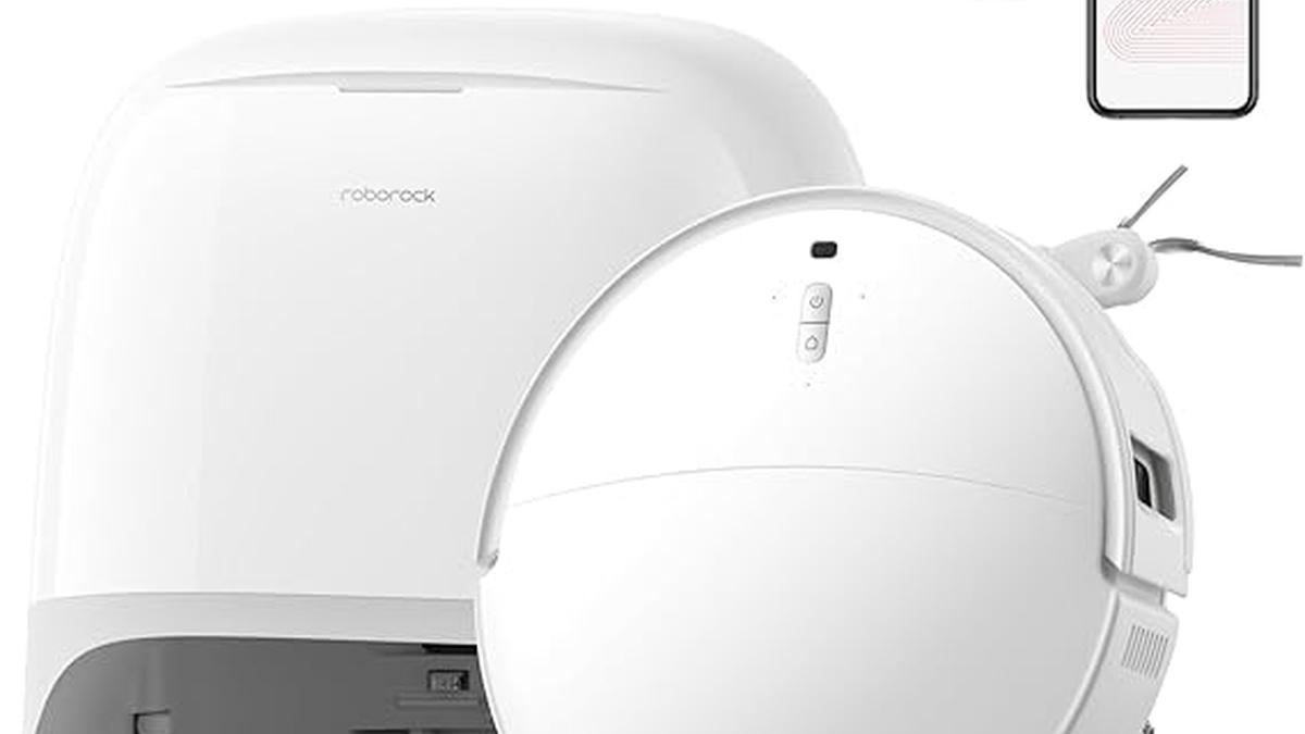 Roborock Qrevo Curv 2 Pro Robot Aspirapolvere Lavapavimenti 25000Pa ZeroGrovigli Autopulente Peli Animali