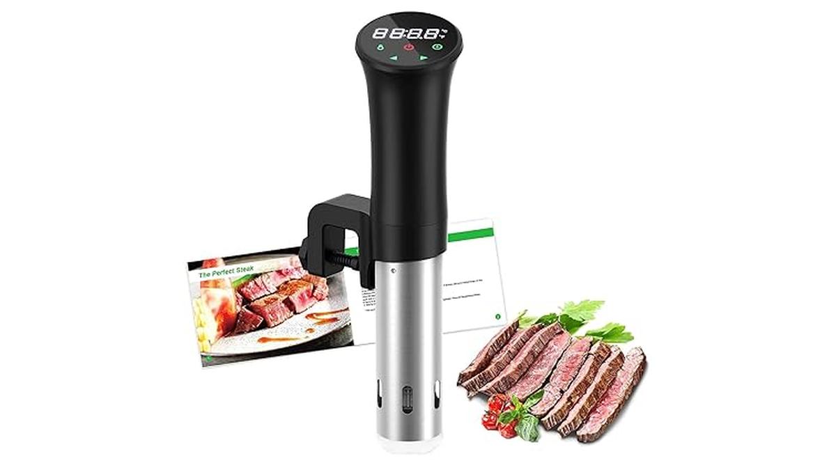 Roner Sous Vide Professionale Cottura Bassa Temperatura Inox con Ricettario e Custodia