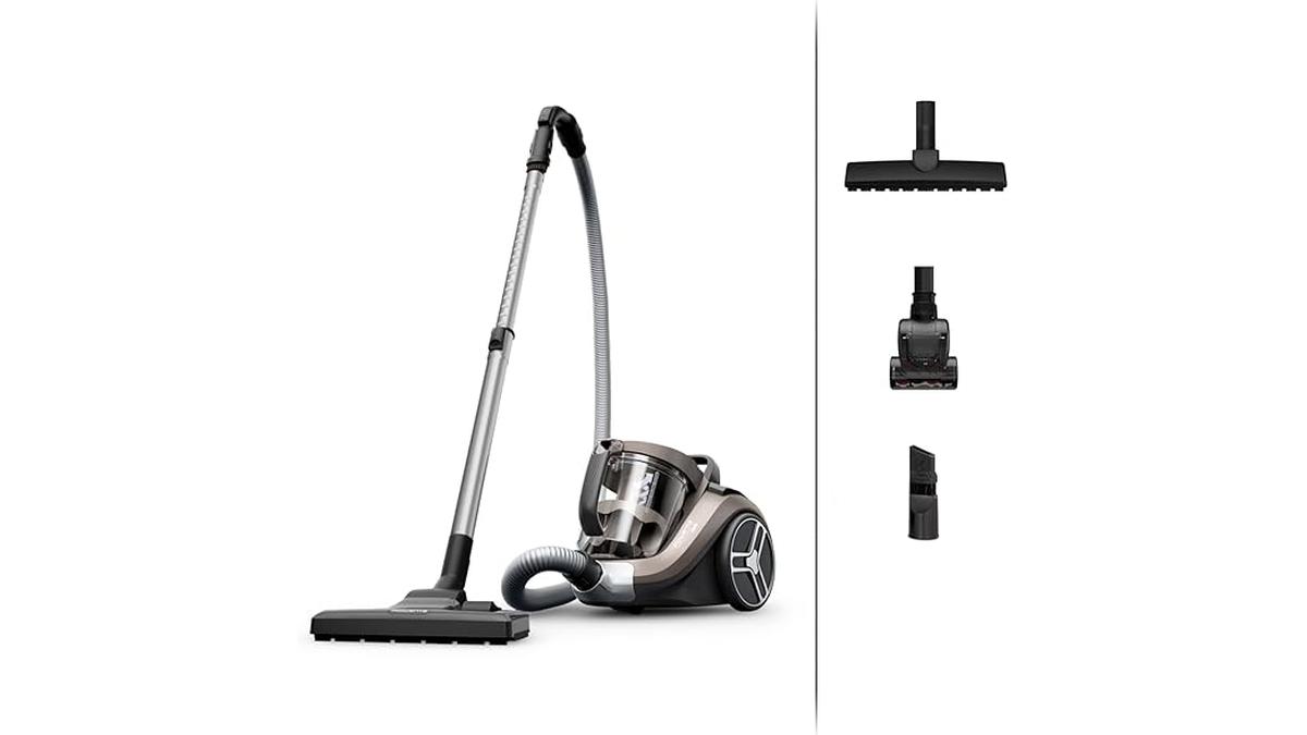 Rowenta Compact Power XXL Aspirapolvere Senza Sacco 900W 2.5L Design Compatto 3 Livelli Filtraggio Potente e Facile da Pulire