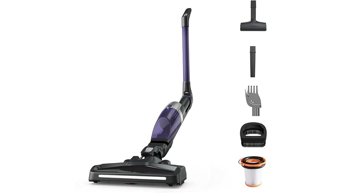 Rowenta XTREM Compact Aspirapolvere Senza Fili Leggero Multisuperficie Flex Bi-direzionale 40 Minuti Autonomia 3 Livelli Potenza LED