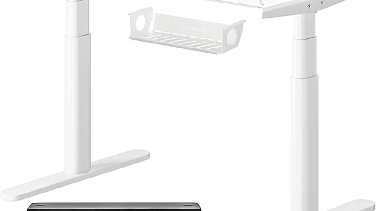 Scrivania Elettrica Regolabile EL2 Plus Design Oval 62-125 cm 4 Memorie