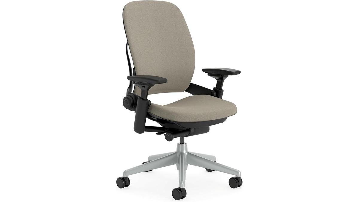 Sedia Ufficio Ergonomica Steelcase Leap Supporto Lombare Flessibile Truffle