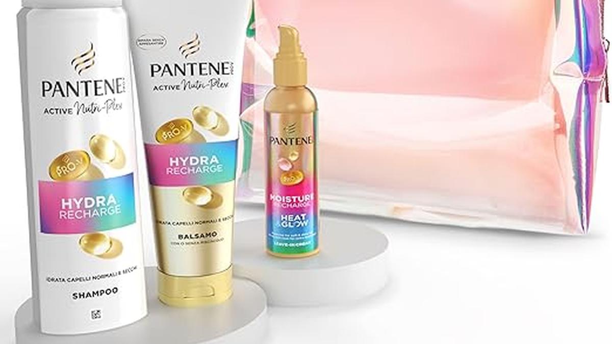“Set Regalo Pantene Pro-V Miracles Hydra Recharge Shampoo Balsamo Siero Idratazione Lucentezza”