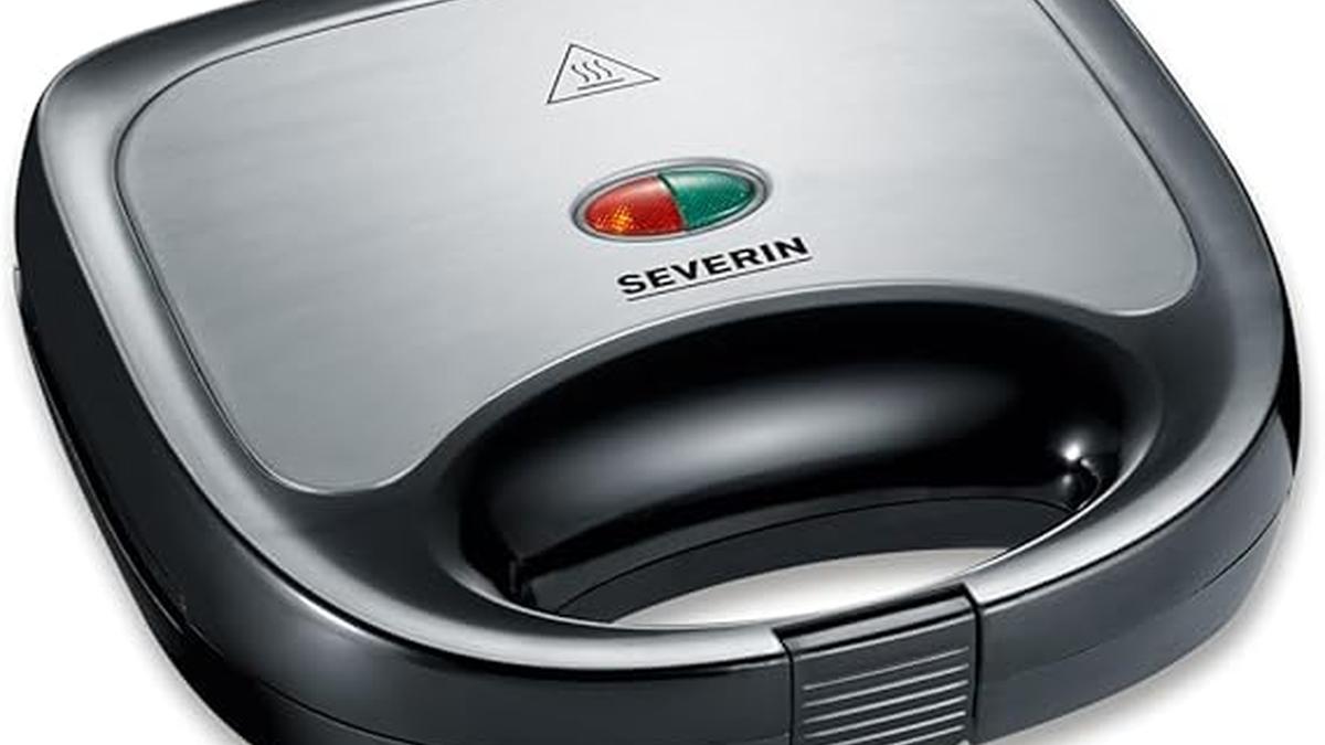Severin Sandwich Toaster 600W Acciaio Inox Nero