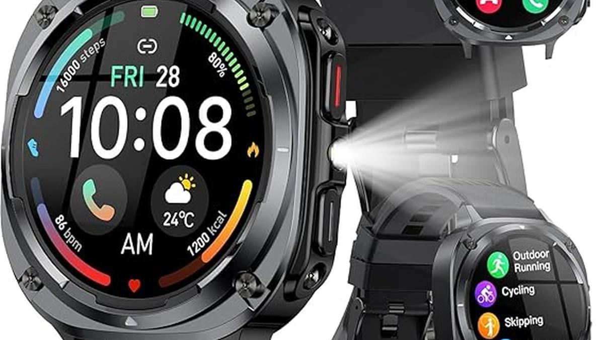 Smartwatch Uomo TIMU 1.45″ HD Bluetooth 5.3 115+ Sport IP68 Nero