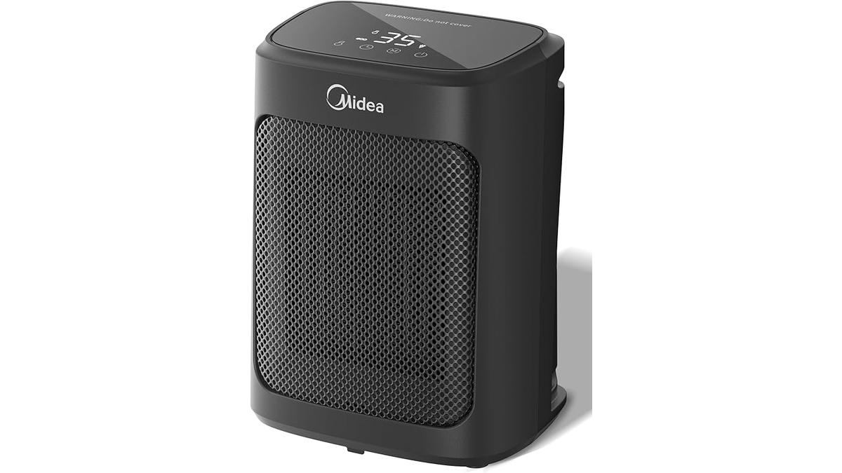Stufetta Elettrica Midea PTC 2000W Portatile Silenziosa con Timer 24 Ore e Protezione Surriscaldamento