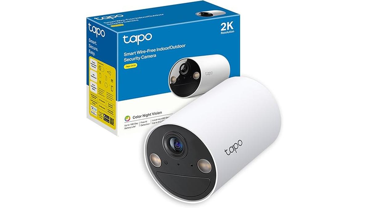 Tapo C410 Telecamera WiFi 2K 3MP Batteria 180 Giorni Visione Notturna IP65