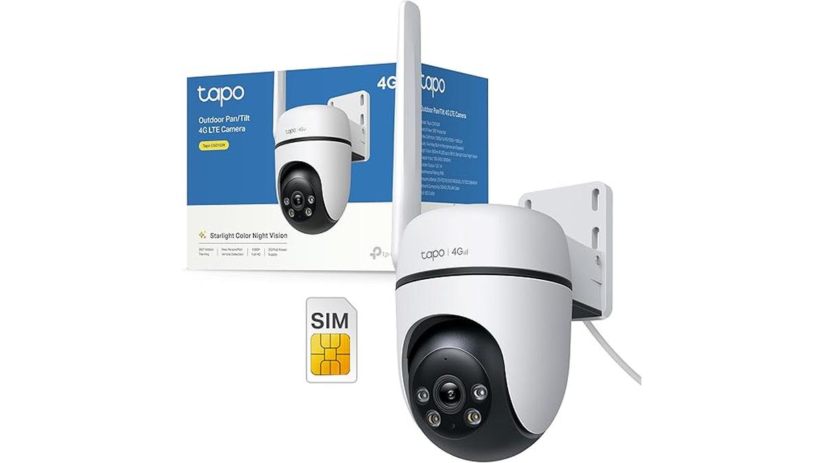 Tapo C501GW Telecamera 4G Esterno FHD 360° PTZ Visione Notturna AI IP66 Allerta Sonora e Luminoso