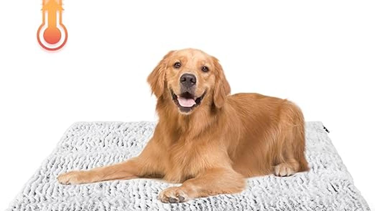 Tappetino Riscaldante Autoriscaldante per Cani e Gatti 115x70cm Antiscivolo Lavabile